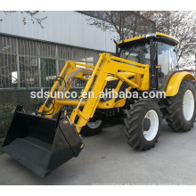 CE aprobado 65 hp QLN654 tractor con cargador frontal